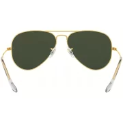 Ray-Ban Aviator Large Metal II RB3025-N L2823, Lentes de sol Aviador en Metal Dorado con verde XXL, Unisex.