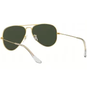 Ray-Ban Aviator Large Metal II RB3025-N L2823, Lentes de sol Aviador en Metal Dorado con verde XXL, Unisex.