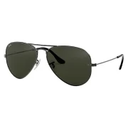 Ray-Ban Aviator Large Metal II RB3025-N L2823, Lentes de sol Aviador en Metal Negro XXL, Unisex.