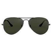 Ray-Ban Aviator Large Metal II RB3025-N L2823, Lentes de sol Aviador en Metal Negro XXL, Unisex.