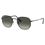 Lentes Rayban Hexagonales Rb3548N Acero Negro M Unisex