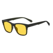 Lentes de sol Blaze unisex con montura cuadrada de TR90 y lentes de espejo