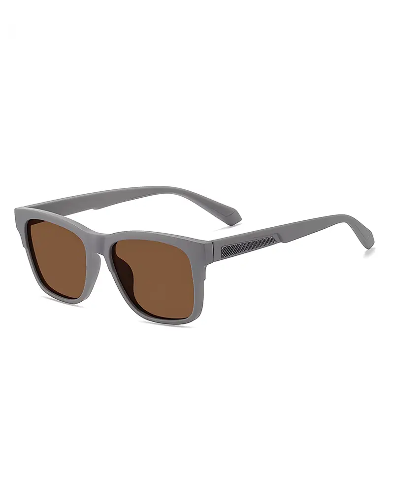 Lentes de sol Blaze unisex con montura cuadrada de TR90 y lentes de espejo