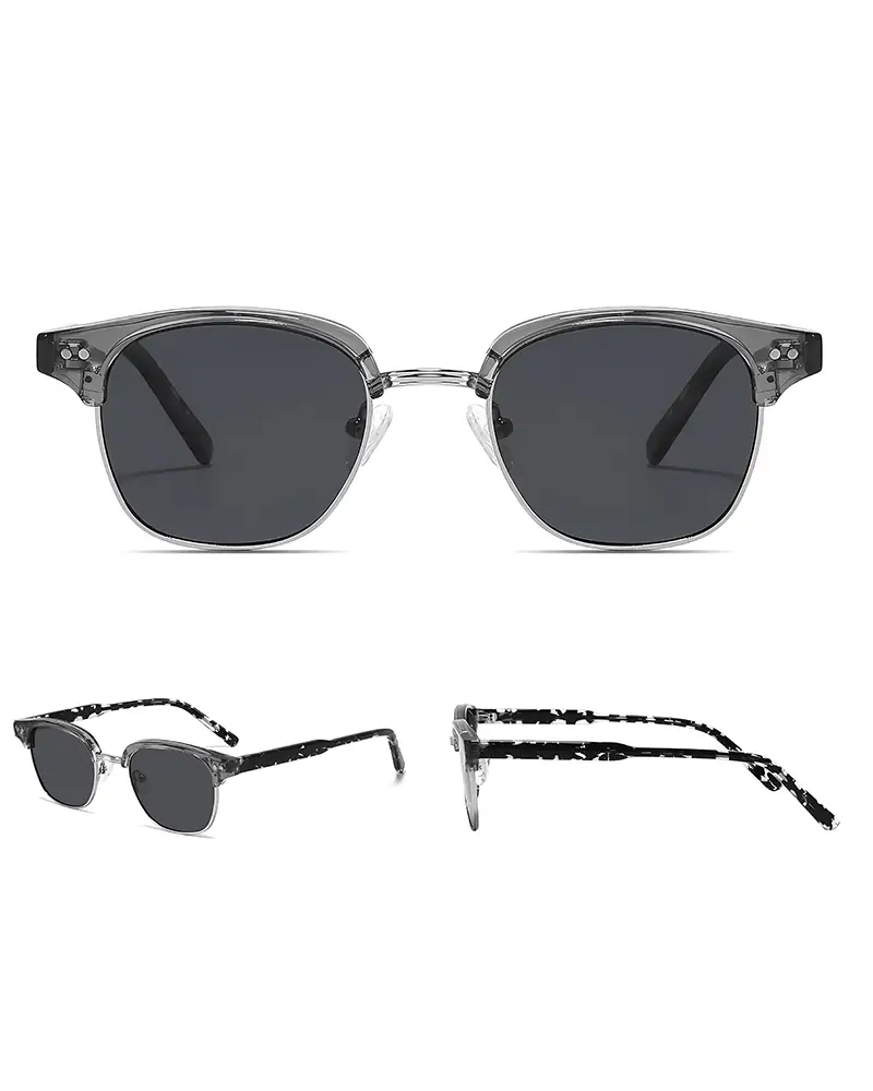 lentes summerblue eliteepoque capri 5010 cuadrada metal gris caret negro unisex - lentes de sol Summer Blue VE en Venezuela