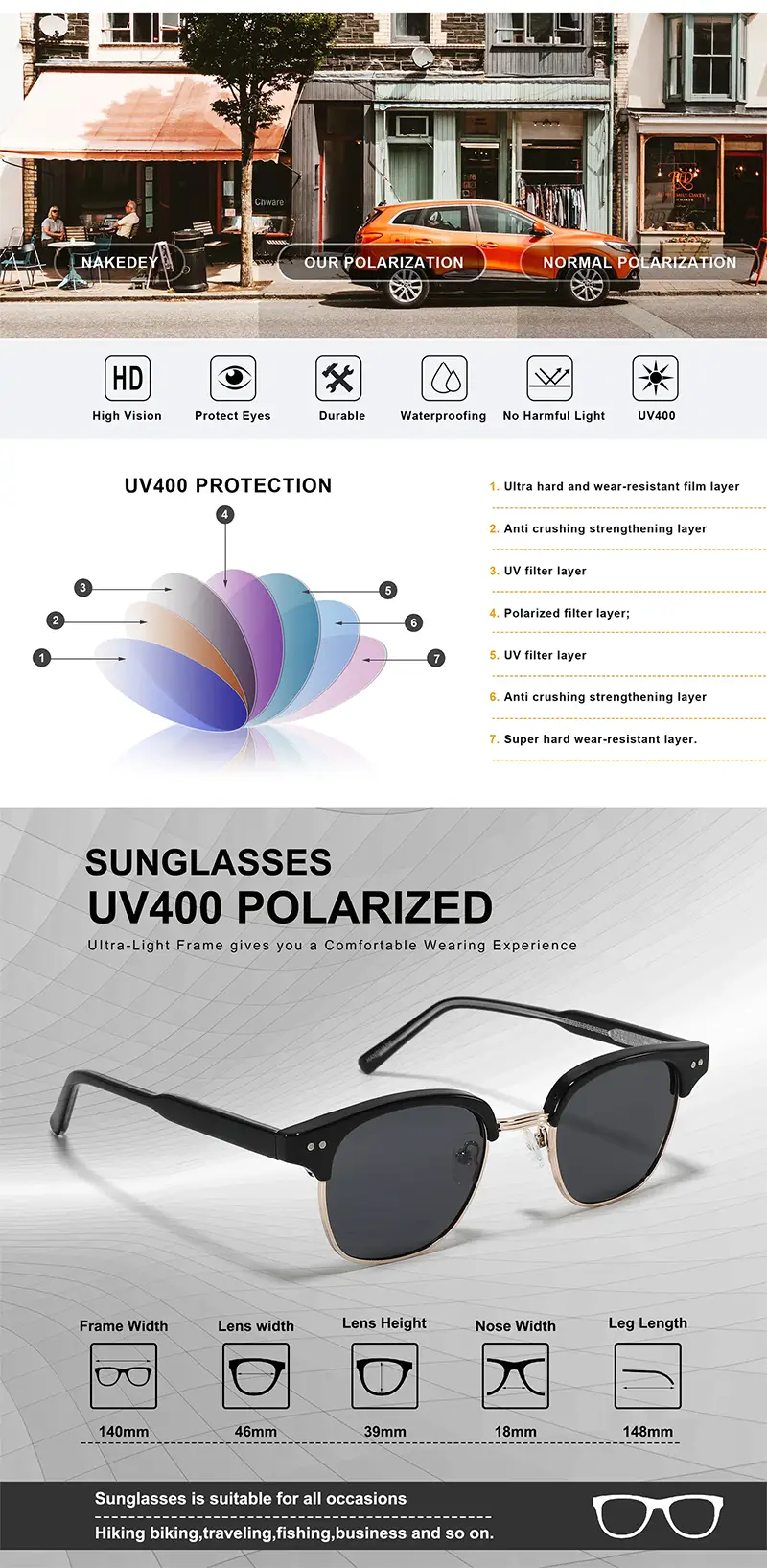 lentes summerblue eliteepoque capri 5010 cuadrada metal negro negro unisex - lentes de sol Summer Blue VE en Venezuela