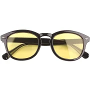 lentes summerblue eliteepoque louvre 5008 round acetato premium negro amarillo unisex - lentes de sol Summer Blue VE en Venezuela