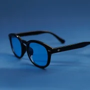 lentes summerblue eliteepoque louvre 5008 round acetato premium negro azul unisex - lentes de sol Summer Blue VE en Venezuela