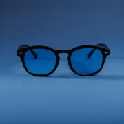 lentes summerblue eliteepoque louvre 5008 round acetato premium negro azul unisex - lentes de sol Summer Blue VE en Venezuela