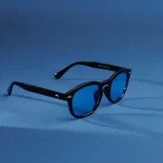 lentes summerblue eliteepoque louvre 5008 round acetato premium negro azul unisex - lentes de sol Summer Blue VE en Venezuela