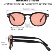 lentes summerblue eliteepoque louvre 5008 round acetato premium negro rojo unisex - lentes de sol Summer Blue VE en Venezuela