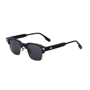 Lentes de Sol Milano 5011 rectancular metal negro negro unisex - lentes de sol Summer Blue VE en Venezuela