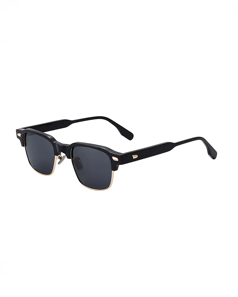 Lentes de Sol Milano 5011 rectancular metal negro negro unisex - lentes de sol Summer Blue VE en Venezuela