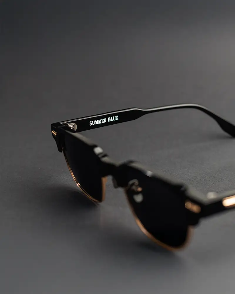 lentes summerblue eliteepoque milano 5011 rectancular metal negro negro unisex - lentes de sol Summer Blue VE en Venezuela