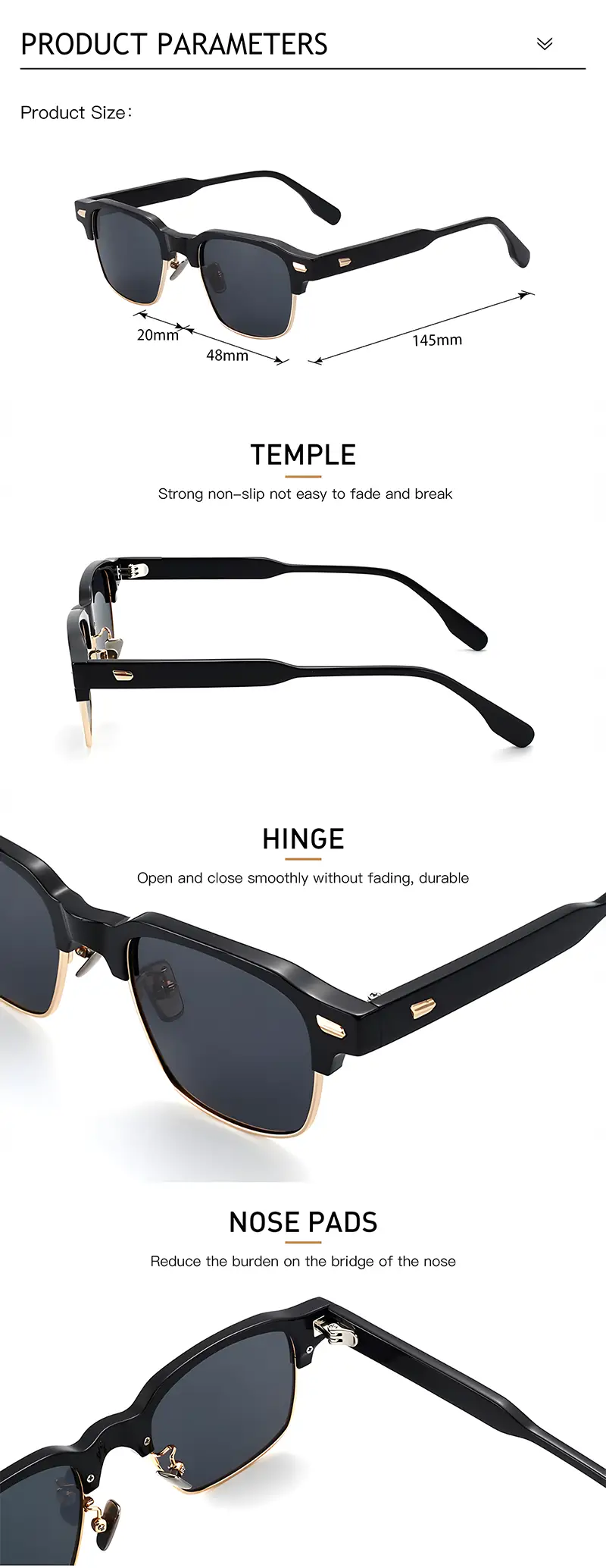 lentes summerblue eliteepoque milano 5011 rectancular metal negro negro unisex - lentes de sol Summer Blue VE en Venezuela