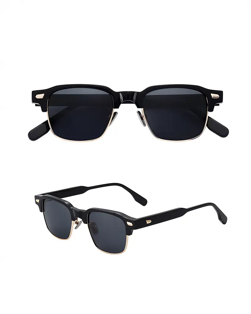 lentes summerblue eliteepoque milano 5011 rectancular metal negro negro unisex - lentes de sol Summer Blue VE en Venezuela