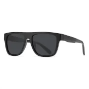 Lentes de sol Indiana unisex de montura TR90 rectangular de color negro